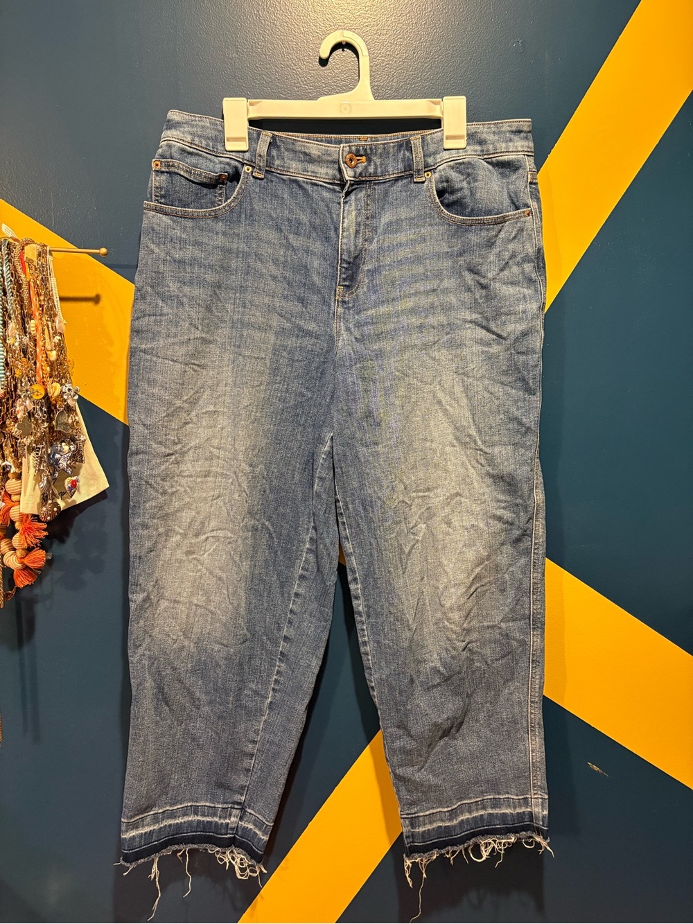 Talbots Medium Wash High Waist Straight Ankle Jeans EUC